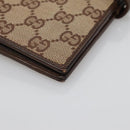 GUCCI GG Canvas Jackie Day Planner Cover Beige Silver 29961 Auth 138492-14