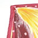 HERMES Carre 90 Scarf ""FEUX DU CIEL"" Silk Yellow Auth 138498-11