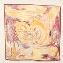 HERMES Carre 90 Scarf ""FEUX DU CIEL"" Silk Yellow Auth 138498-13