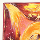 HERMES Carre 90 Scarf ""FEUX DU CIEL"" Silk Yellow Auth 138498-2