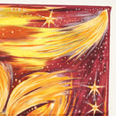 HERMES Carre 90 Scarf ""FEUX DU CIEL"" Silk Yellow Auth 138498-4