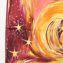 HERMES Carre 90 Scarf ""FEUX DU CIEL"" Silk Yellow Auth 138498-5