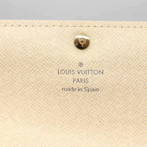 LOUIS VUITTON Damier Azur Portefeuille Sarah Long Wallet N61735 LV Auth 138500