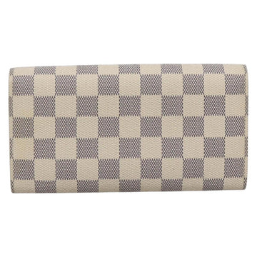 LOUIS VUITTON Damier Azur Portefeuille Sarah Long Wallet N61735 LV Auth 138500 - 0