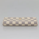 LOUIS VUITTON Damier Azur Portefeuille Sarah Long Wallet N61735 LV Auth 138500-5