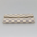 LOUIS VUITTON Damier Azur Portefeuille Sarah Long Wallet N61735 LV Auth 138500-6