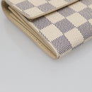 LOUIS VUITTON Damier Azur Portefeuille Sarah Long Wallet N61735 LV Auth 138500-14