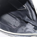 Coach Signature Shoulder Bag Canvas Leather Gray Silver Auth 138505-20