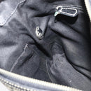 Coach Signature Shoulder Bag Canvas Leather Gray Silver Auth 138505-21