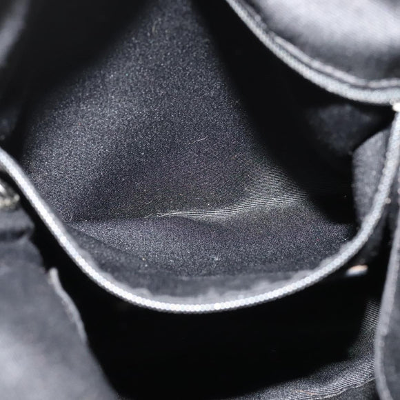 Coach Signature Shoulder Bag Canvas Leather Gray Silver Auth 138505