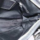 Coach Signature Shoulder Bag Canvas Black Silver Auth 138506-18