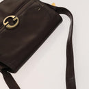 GUCCI GG Canvas Bag Leather 2Set Black Brown Auth 138508-10