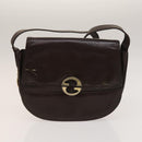 GUCCI GG Canvas Bag Leather 2Set Black Brown Auth 138508-8
