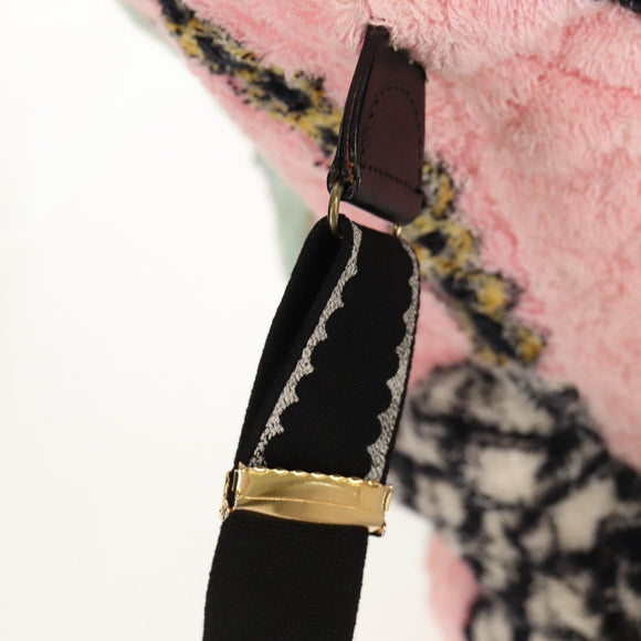 CHANEL Matelasse COCO Mark Backpack pile Pink Gold CC Auth 138517M