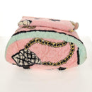 CHANEL Matelasse COCO Mark Backpack pile Pink Gold CC Auth 138517M-15