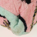 CHANEL Matelasse COCO Mark Backpack pile Pink Gold CC Auth 138517M-19