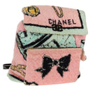CHANEL Matelasse COCO Mark Backpack pile Pink Gold CC Auth 138517SM-1