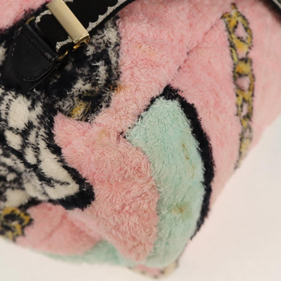 CHANEL Matelasse COCO Mark Backpack pile Pink Gold CC Auth 138517M