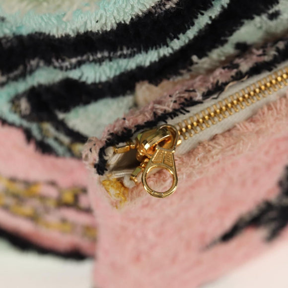 CHANEL Matelasse COCO Mark Backpack pile Pink Gold CC Auth 138517M