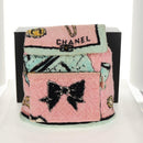 CHANEL Matelasse COCO Mark Backpack pile Pink Gold CC Auth 138517SM-12