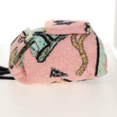 CHANEL Matelasse COCO Mark Backpack pile Pink Gold CC Auth 138517SM-3