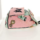 CHANEL Matelasse COCO Mark Backpack pile Pink Gold CC Auth 138517M-7