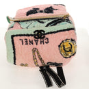 CHANEL Matelasse COCO Mark Backpack pile Pink Gold CC Auth 138517M-8