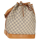 LOUIS VUITTON Damier Azur Noe Shoulder Bag N42222 LV Auth 138518V-1