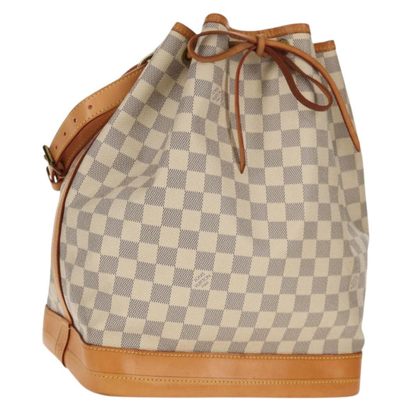 LOUIS VUITTON Damier Azur Noe Shoulder Bag N42222 LV Auth 138518V