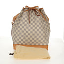 LOUIS VUITTON Damier Azur Noe Shoulder Bag N42222 LV Auth 138518V-12