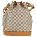 LOUIS VUITTON Damier Azur Noe Shoulder Bag N42222 LV Auth 138518V-2