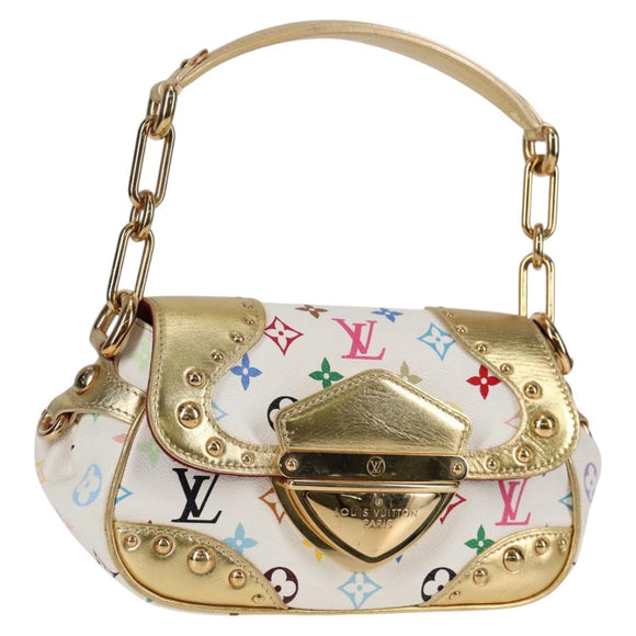 LOUIS VUITTON Monogram Multicolor Marilyn Shoulder Bag White M40206 Auth 138531A