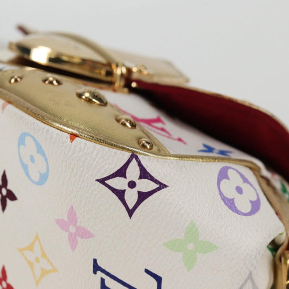 LOUIS VUITTON Monogram Multicolor Marilyn Shoulder Bag White M40206 Auth 138531A