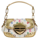 LOUIS VUITTON Monogram Multicolor Marilyn Shoulder Bag White M40206 Auth 138531A-13