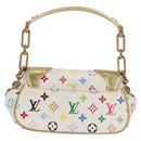 LOUIS VUITTON Monogram Multicolor Marilyn Shoulder Bag White M40206 Auth 138531A-2