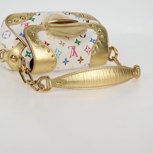 LOUIS VUITTON Monogram Multicolor Marilyn Shoulder Bag White M40206 Auth 138531A
