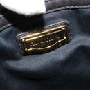 Miu Miu Matelasse Hand Bag Leather Black Gold Auth 138538-15