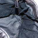 Miu Miu Matelasse Hand Bag Leather Black Gold Auth 138538-17