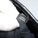 Miu Miu Matelasse Hand Bag Leather Black Gold Auth 138538-20