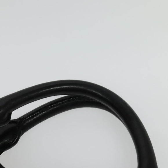 Miu Miu Matelasse Hand Bag Leather Black Gold Auth 138538