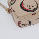 Miu Miu Shoulder Bag Leather Pink Gold Auth 138543-12