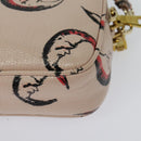 Miu Miu Shoulder Bag Leather Pink Gold Auth 138543-13