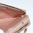 Miu Miu Shoulder Bag Leather Pink Gold Auth 138543-17