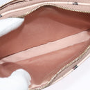 Miu Miu Shoulder Bag Leather Pink Gold Auth 138543-19