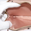 Miu Miu Shoulder Bag Leather Pink Gold Auth 138543-21