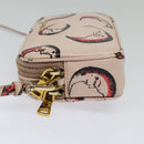 Miu Miu Shoulder Bag Leather Pink Gold Auth 138543-4