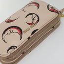 Miu Miu Shoulder Bag Leather Pink Gold Auth 138543-6