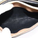 Miu Miu Chain Shoulder Bag Leather Beige Gold Auth 138544-11