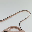 Miu Miu Hand Bag Leather 2way Pink Gold Auth 138548-15