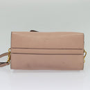 Miu Miu Hand Bag Leather 2way Pink Gold Auth 138548-5